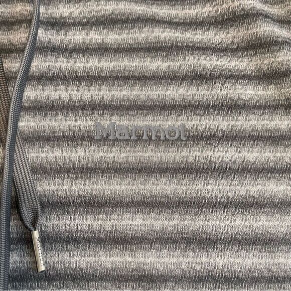 Women's Marmot Long Sleeve Baselayer Striped Hooded Top Size Small - Picture 3 of 12